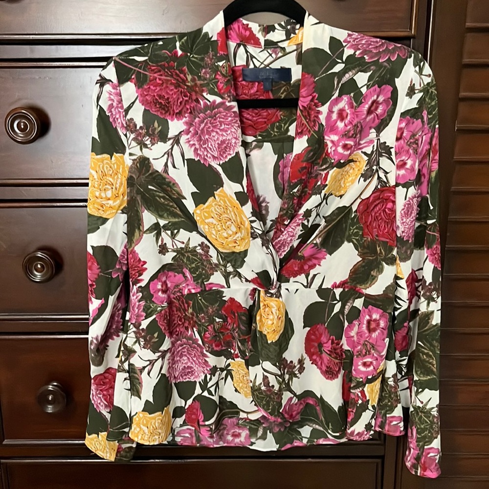Flowering Mums Blouse by Rachael Roy